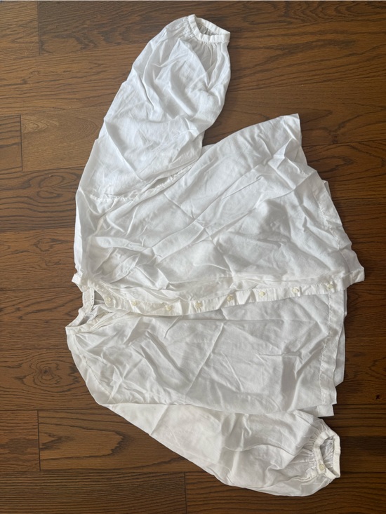 Doen Tops - Doen White Kids Button-Front Cotton Top